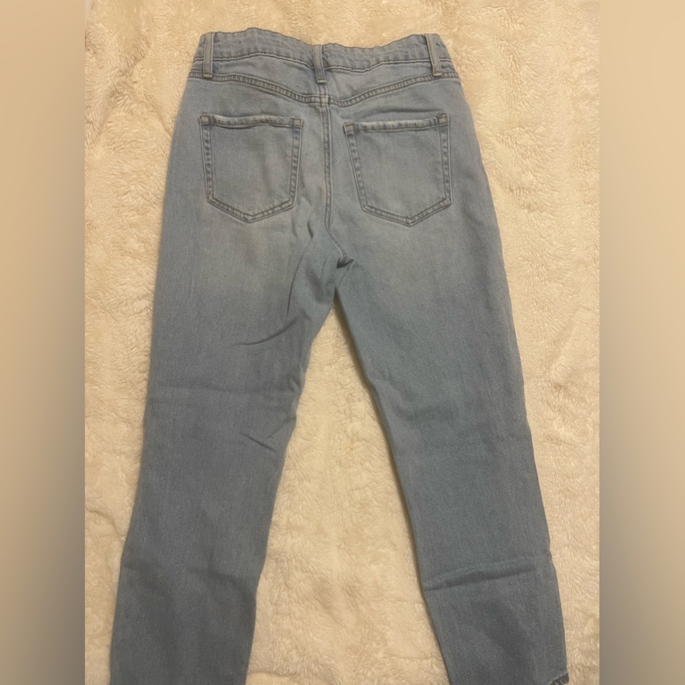 Light Wash Target Ankle Jeans